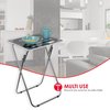 Home Basics Home Basics Bon Appetit Multi-Purpose Folding Table, Black ZOR96313